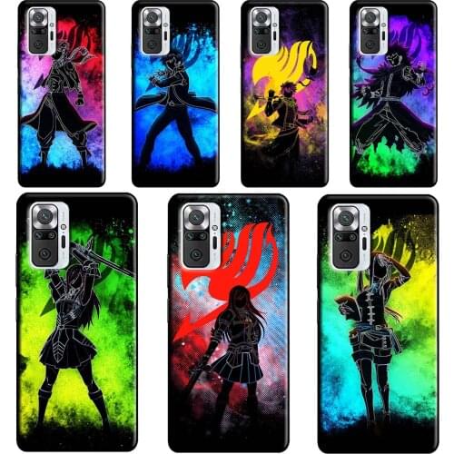Fairy Tail Anime Case For Xiaomi Redmi 9 9T 9C 8A 9A K40 Phone Cover For Redmi Note 10 9 Pro Note 8 8T 9S