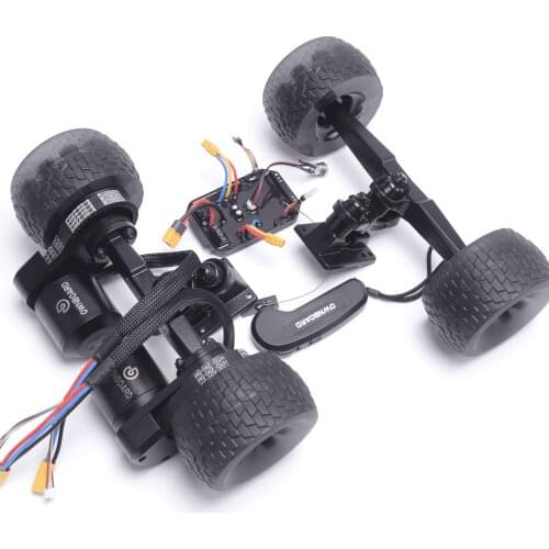 DIY Four Wheel Electric Skateboard GT Road At Cross Country Belt Double Deck Bridge Power Bridge 6368 Motor Electric Adjustment