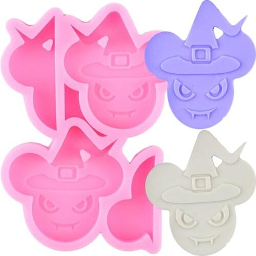 Disney Wizard Mickey Head Straw Topper Silicone Mold DIY Keychain Epoxy Resin Mould Chocolate Fondant Cake Decorating Tools