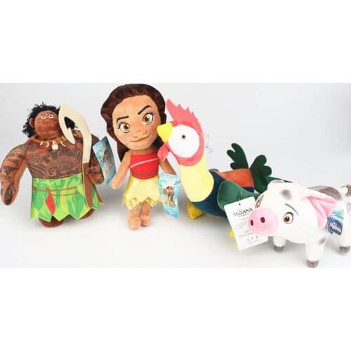 New 20cm Movie Moana Princess Maui Moyana Hei Pua Plush Toys Vaiana Stuffed Doll For Kids Children Gifts