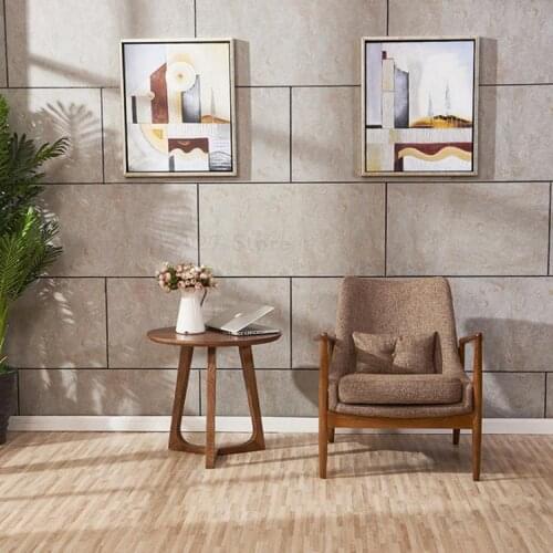 Customized Nordic Retro Distressed Casual Comfortable Study Cloth Solid Wood Casual Dining Chair Single Sofa Chair Designer Chai