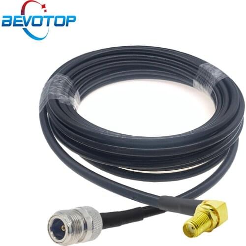 Right Angle SMA Female to N Female Connector Cable RG58 Pigtail 50Ohm RF Coaxial Cable Radio WIFI Extension Cord Jumper 15CM~25M