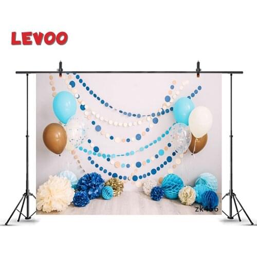 LEVOO Photo Background Paper Garlands Balls Balloons Birthday Party Portrait Photography Backdrop Photocall Photo Studio Vinyl