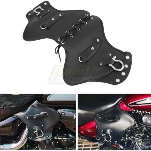 Motorcycle Leather Heat Deflector/Saddle Shield Black For Harley Honda Yamaha Suzuki Universal