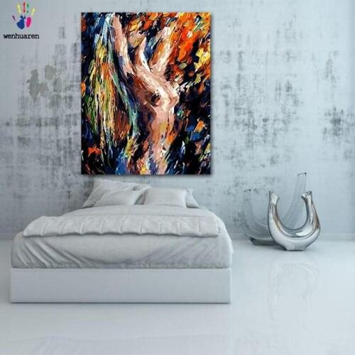 DIY colorings pictures by numbers with colors Beautiful figure picture drawing painting by numbers framed Home