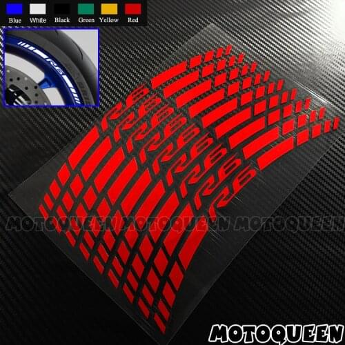 16X Motorcycle Wheel Rims Tire Decorative Decals Reflective Stripe Stickers Waterproof For YAMAHA YZF R1 R3 R6 R1M