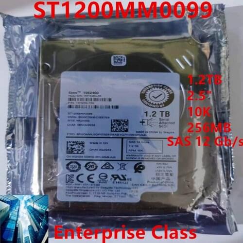 New HDD For Dell Brand 1.2TB 2.5" SAS 12 Gb/s 256MB 10000RPM For Internal Hard Drive For Enterprise Class HDD For ST1200MM0099