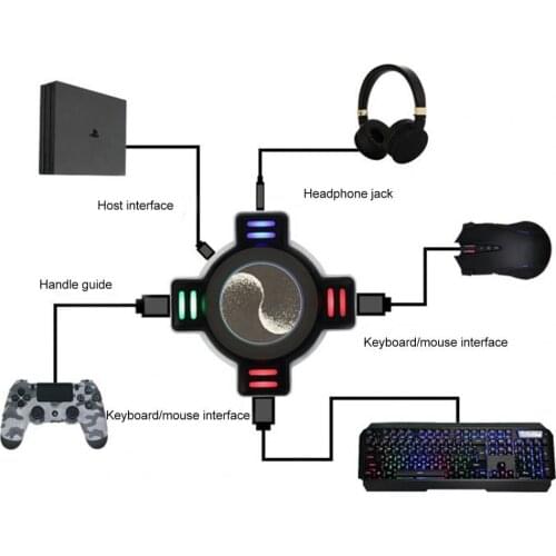 Portable USB Keyboard Mouse Converter Controller Adapter Game Accessories for PS4