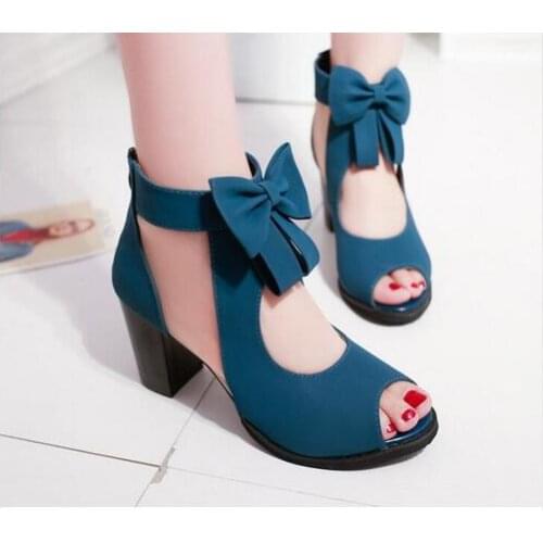 New fashion Women shoes bowknot high Heel zipper Sandals Summer New High Heel Shoes Fashion Mesh fashion women sandals