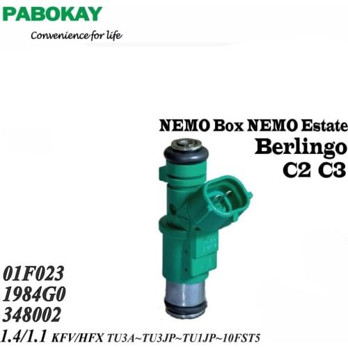 Petrol Fuel Injector for Citroen C2 C3 Berlingo Nemo 1.1i/1.4/1.4i 01F023 1984G0 NEW 01F023