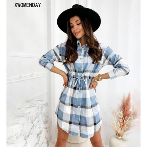 XWOMENDAY Summer Dresses In A Cage