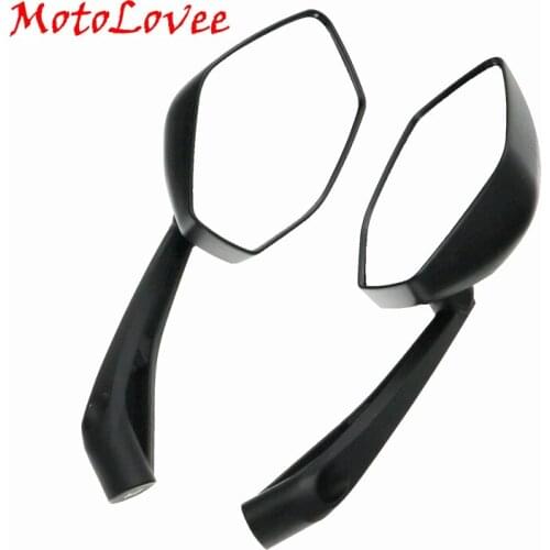 MotoLovee Motorcycle Rearview Mirror Motorbike Rear View Mirrors Universal Back Side Mirror ATV Moto Dirt Pit Bike Scooter