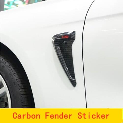 20pcs New Car Side Air Vent Cover Trim Fender Auto Bagde Emblem For BMW AUDI BENZ KIA TOYOTA Decoration XDrive M SPORT