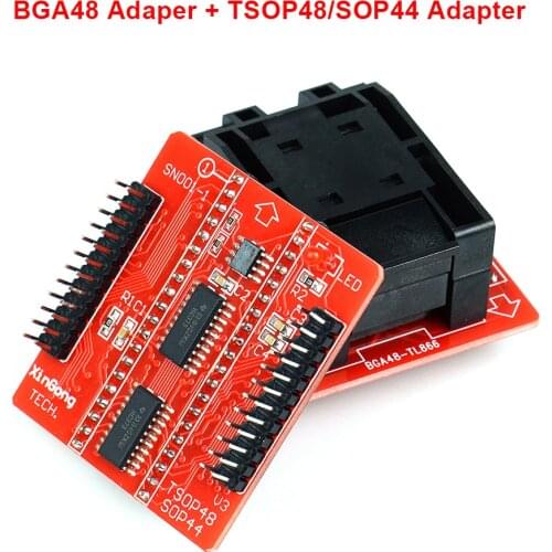 2019 Newest BGA48 ZIF adapter/adaptor with TSOP48/SOP44 adapter support BGA48 NAND flash only for TL866II plus programmer