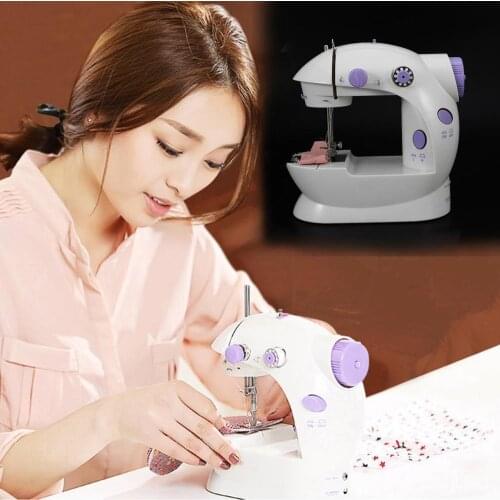 2020 Multifunction Electric Mini Sewing Machine Household Desktop With LED Durable Forward Reverse Sewing