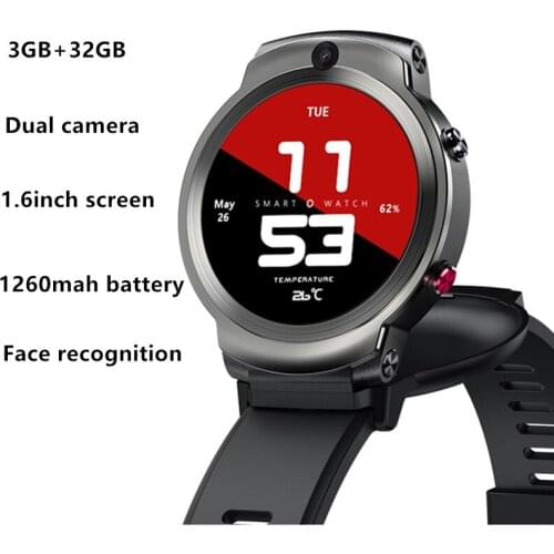 2020Smart Watch Phone Camera 1260mAh Face ID 1.6" 4G Android GPS 360-degree Rotating 32G For Xiaomi Android Huawei Honor IOS