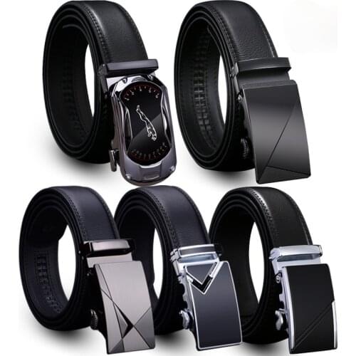 2021 Genuine Leather For Men High Quality Black Buckle Jeans Belt Cowskin Casual Belts Business Belt Cowboy waistband