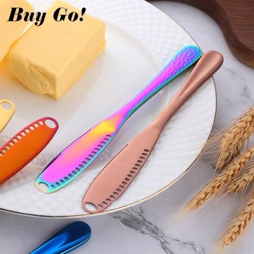 3 in 1 Stainless Steel Butter Knife Cheese Dessert Spreaders Cream Knifes Utensil Cutlery Dessert Tools for Toast Breakfast Tool