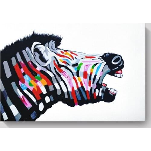 Decorative Animal Zebra Nordic Creative Animal Zebra Canvas Painting Cuadros Decoracion Dormitorio Wall Art Modern Home Decor