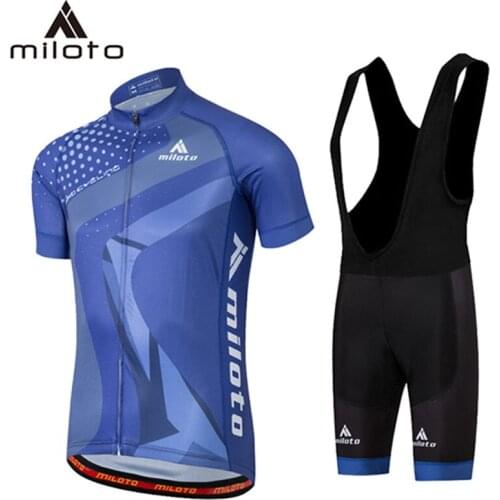 MILOTO Cycling Jersey Set 2019 go pro Summer Short Sleeve Cycling Clothing ropa ciclismo hombre Maillot Ropa cycling clothing