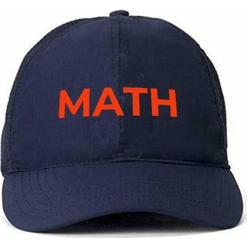 MATH (Make America Think Harder) Simple Style Letter Printed Baseball Caps Liberal Democrat Trucker Hat