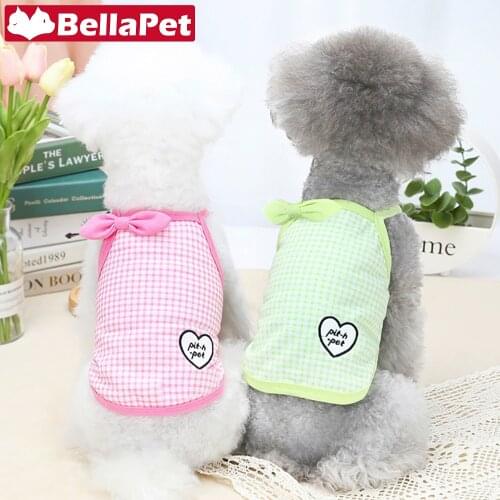 Cute Dog Clothes for Small Dogs Clothes Vest Summer Designer Dog Accessories Clothes for French Bulldog Chihuahua Pug Pomeranian