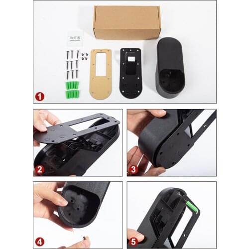 Wall Mounted Charging Cable Charger Holder fits for Tesla Model 3 S X Y, EU Plug