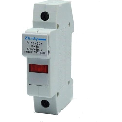 NEW Fuses 5pcs/10pcs RT18-32X / 1P 10*38mm 1P 32A 10x38 cylinder cap fuse base insurance block fuse/fuse holder