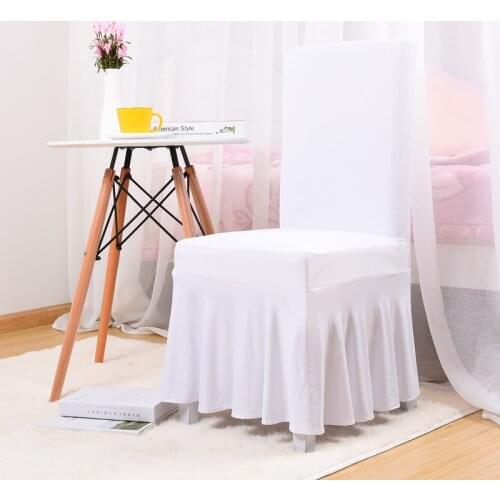 Modern White Party Wedding Chair Covers Spandex Stretch Elastic Chair Cover For Banquet Boutique Hotel Use Universal Size