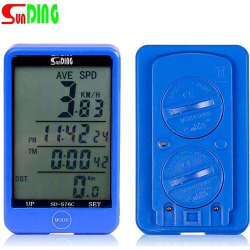 Bike Stopwatch Computer Back light Wired Waterproof Touch Screen Bike Bicycle Speedometer Odometer Light Stopwatch
