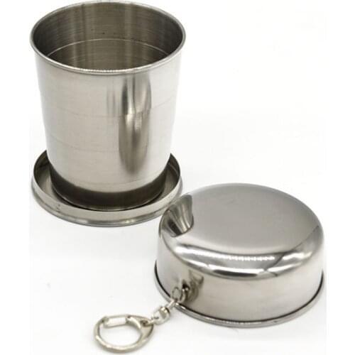 All Stainless Steel Folding Retractable Cup Folding Cup Blackjack Cup