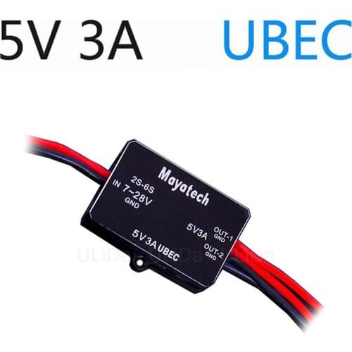 High Quality 5V / 12V 3A UBEC Support 2-6S Lipo Battery Fully Shielded Anti-interference Voltage Stabilizer