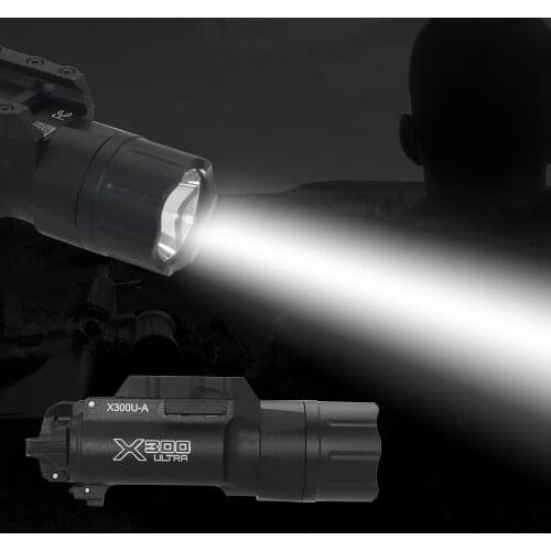 X300U-A Tactical Weapon light X300 Flashlight Pistol gun White LED Hunting Flashlight For 20mm Picatinny For 20mm Rails