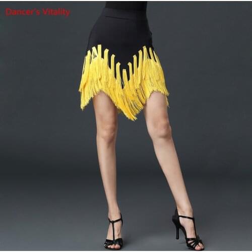 Latin Dance Woman Temperament Tassel Skirt Practice Clothes Female Adult National Standard Dancing Performance Clothing