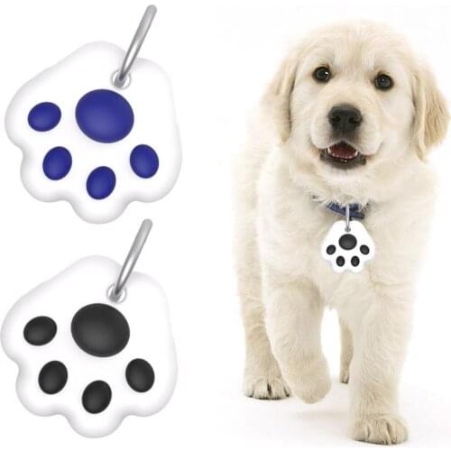 Tracker Protective Cover Portable Anti-fall Cat Paw Pattern Smartphone Wireless Locator Protective Case for Samsung-Galaxy Smart