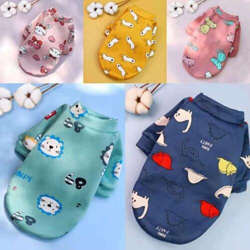 Winter Warm Dog Clothes Pet Dog Jacket Coat Puppy Clothing Cute Print Dog Sweater For Small Medium Dogs Puppy Pet Supplies