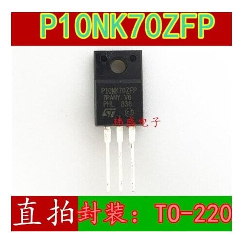 10pcs STP10NK70ZFP P10NK70ZFP TO-220F 10A 700V