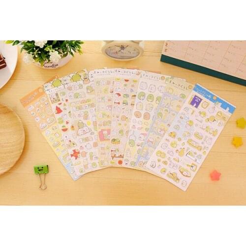 5pcs Kawaii bear paper sticker diy decoration sticker for album scrapbooking stationery sticker gift for kids