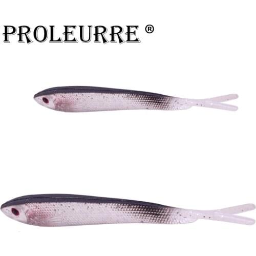 5 Pcs/lot forked tail soft fish 7-10cm 8.3g Soft Bait Belly Chest Open Fork Tail Simulation Fish Bite Vivid Attraction YR-152