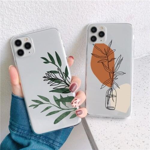 Plum Blossom Leaf Case For Huawei P30 P20 P40 Honor 20 10 10i 10X Lite E Pro Y6 Y7 Y9 P Smart 2019 2020 2021 8X 9X Nova 5T Cover