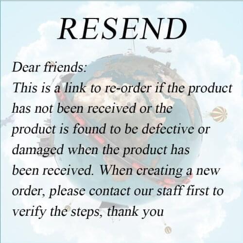 This link is for customers who have received defective products and need us to resend them