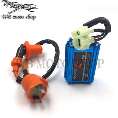 Free Shipping Performance 6 pin AC Racing CDI Box Ignition Coil For GY6 50cc 125cc 150cc 139QMB 152QMI 157QMJ Scooter Moped ATV