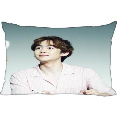 KPOP star 2PM Nichkhun rectangular pillowcase two sided printing satin pillow cover Custom your image gift