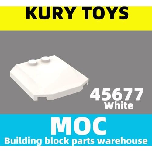 Kury Toys DIY MOC For 45677 Building block parts For Wedge 4 x 4 x 2/3 Triple Curved