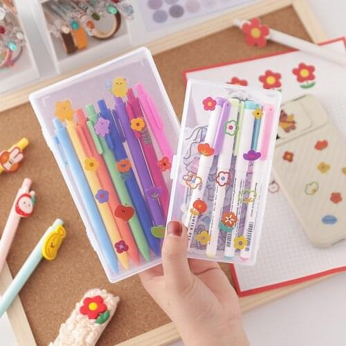 Multi-purpose Transparent Desktop Organizer Storage Box Mini Pencil Case Classification Box