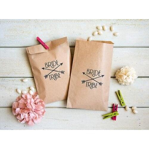 Bride Tribe wedding paper hangover recovery kits Bachelorette candy welcome bags Bridal Shower Bakery Cookie Favors pouches