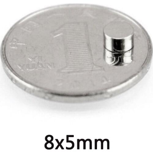 20/50/1000PCS 8x5 mm Small N35 Round Magnet 8mm*5mm Neodymium Magnet Dia 8x5mm Permanent NdFeB Strong Powerful Magnet 8*5 mm