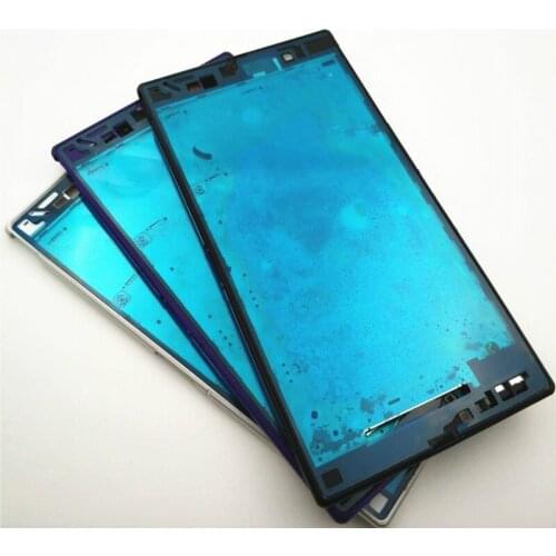 Front Middle Frame Bezel Plate Chassis Housing For Sony Xperia Z Ultra XL39h XL39 C6802 Replacement Parts