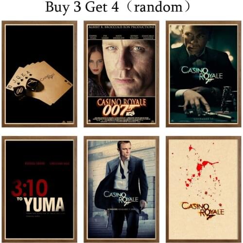 Casino Royale Vintage Style Poster Vintage Style Movie Wall Poster posters & prints Decoration Funny Art Prints 42X30cm