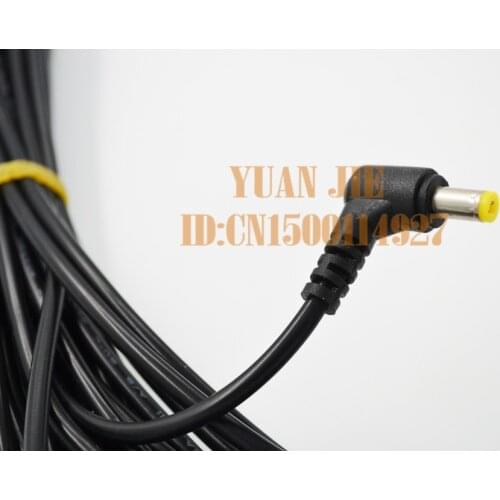 DC plug power connector Single cable 5.5x2.5mm male 90 degree elbow angle L-shaped extension cord 40cm Security monitoring